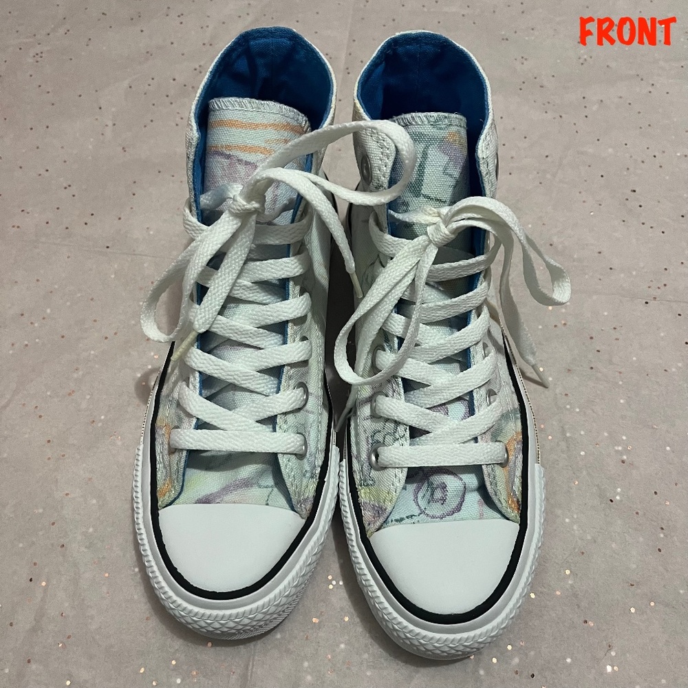 Converse Sidewalk Chalk Printed High Top Sneakers